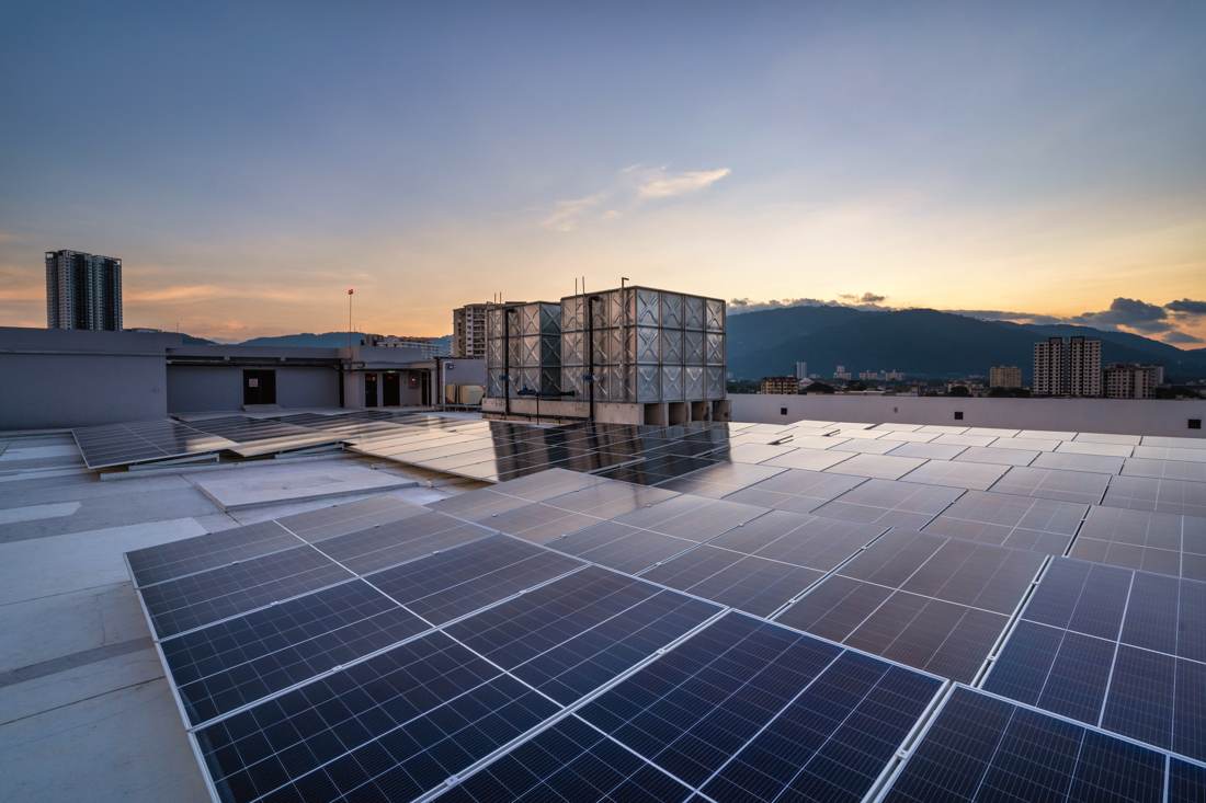 Rooftop solar panels