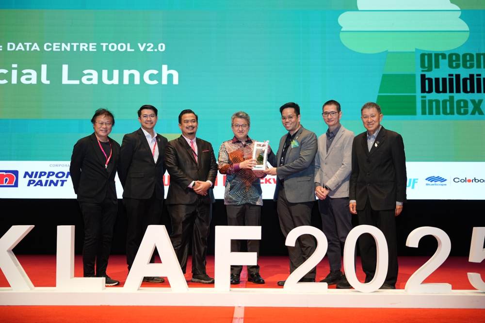 The launch moment on stage