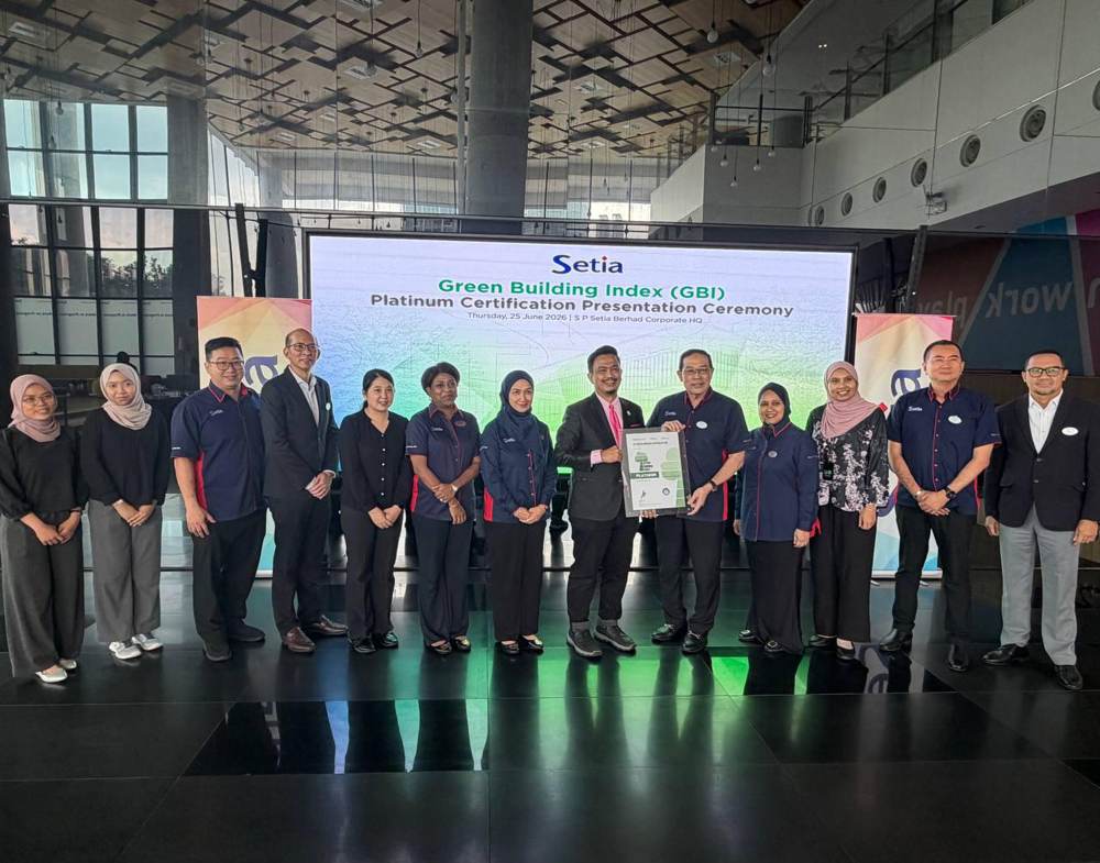 S P Setia Corporate HQ certificate presentation