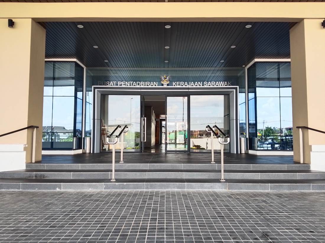 The entrance